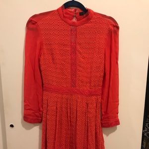 All Saints Sheer Eyelet Dress